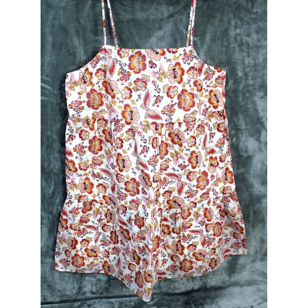 LOFT Floral Swing Adjustable Spaghetti Strap Dress Women's Size MP